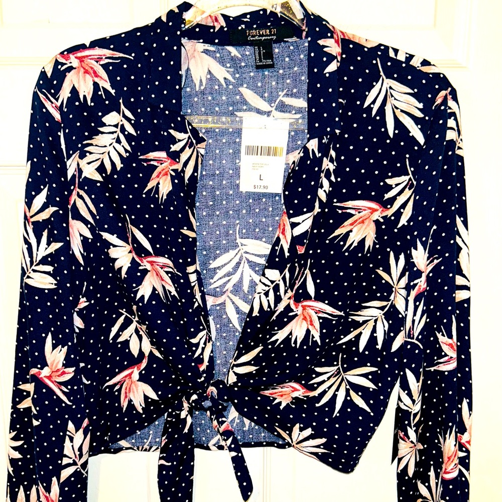 Forever 21 Contemporary Floral Top